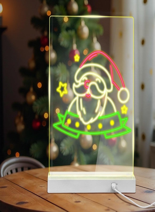 لوحة رسائل مضيئة بإضاءة ليلية LED قابلة للتخصيص مع قلم قابل للمسح، لوحة مذكرات مضيئة للغرفة، ديكور منزلي ومكتبي للنساء والرجال في عيد الأم، عيد الأب، أعياد الميلاد والذكرى السنوية - Image 3